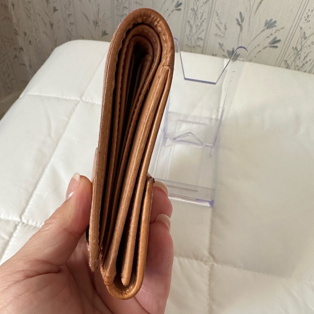 Coach Signature Brown and Tan Wallet - Picture 5 of 16